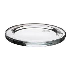 Glass Candle plates - 10cm Diameter - for tea light or pillar
